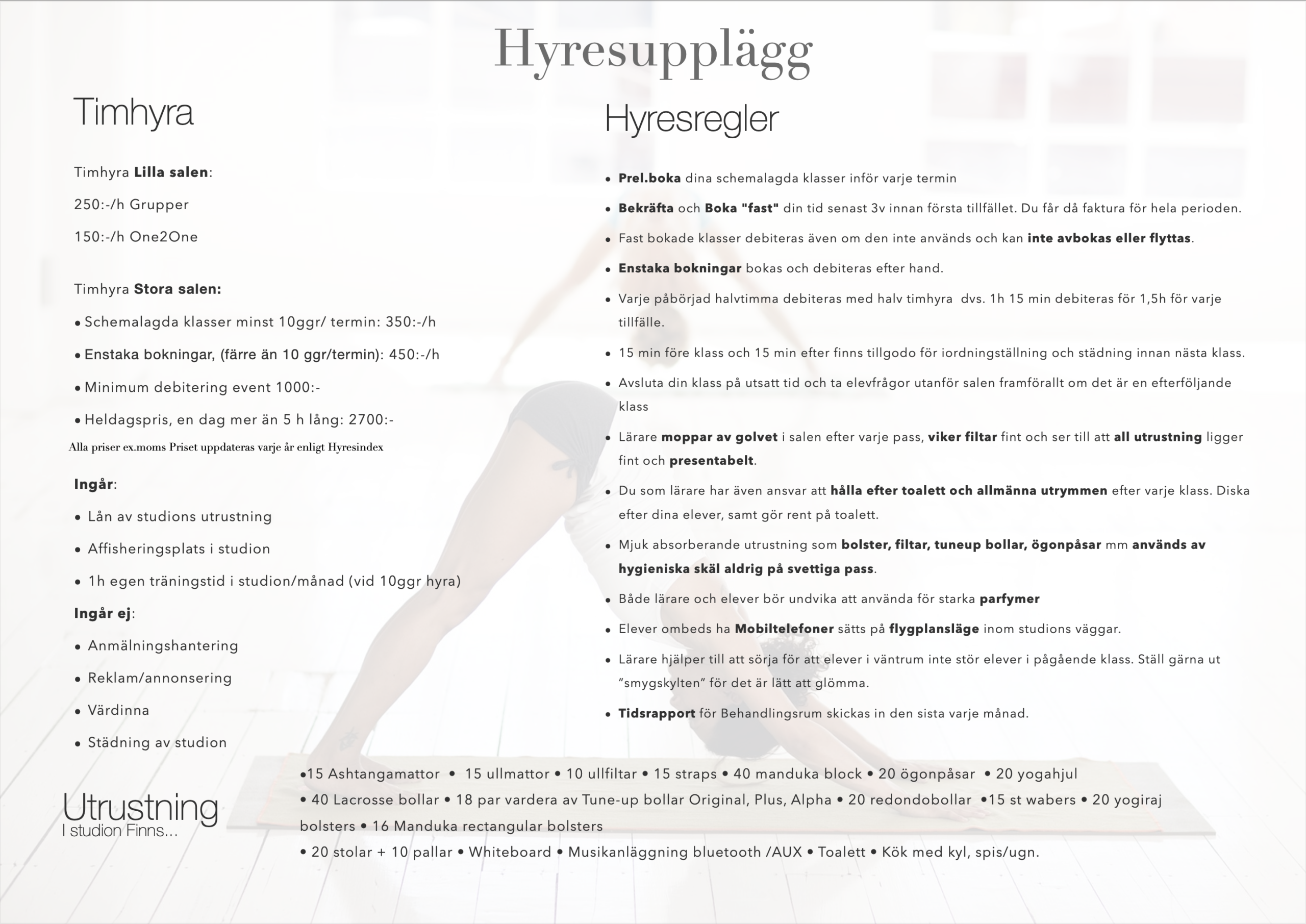 Yoga i Eskilstuna Hyr in dig på DinBalans