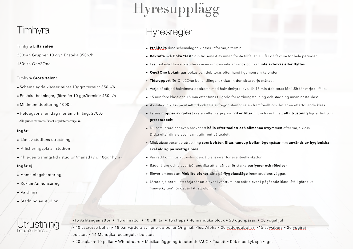 Yoga i Eskilstuna Hyr in dig på DinBalans
