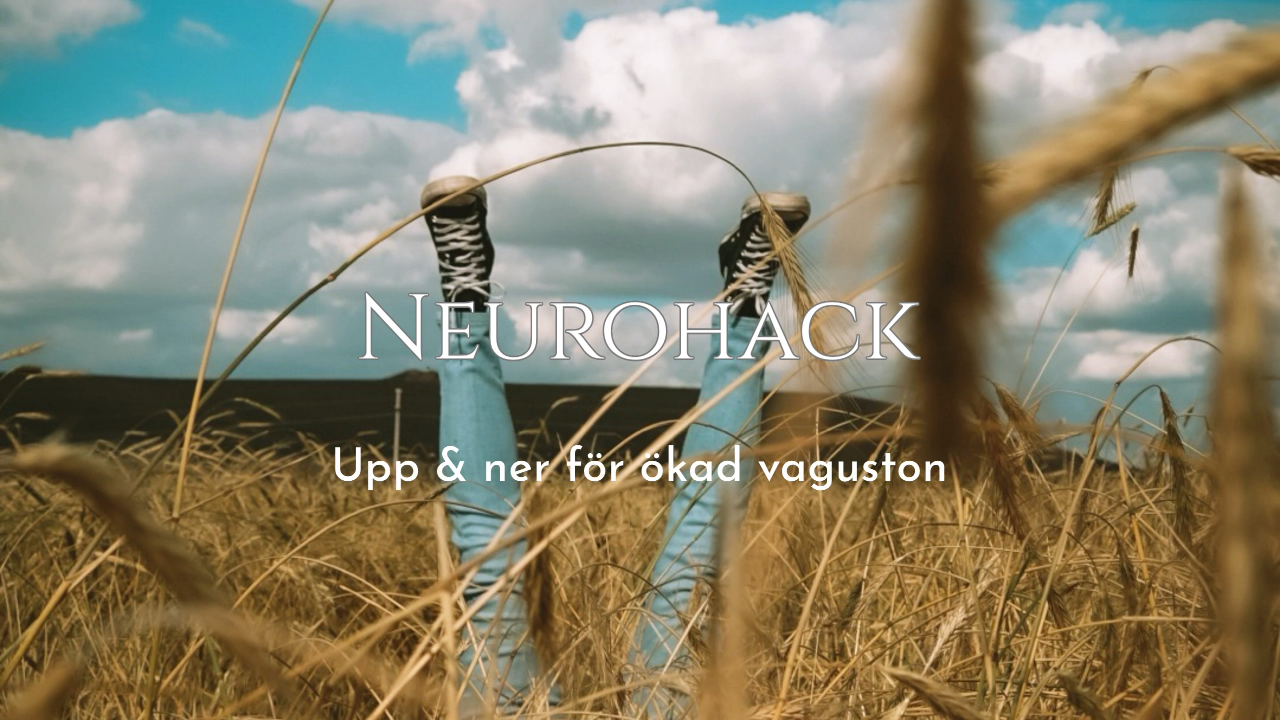 Minska stress med detta Neurohack Vänd dig upp & ner! Aktiverar vagusnerven, lugnar nervsystemet och hjälper kroppen att återhämta sig från stress.