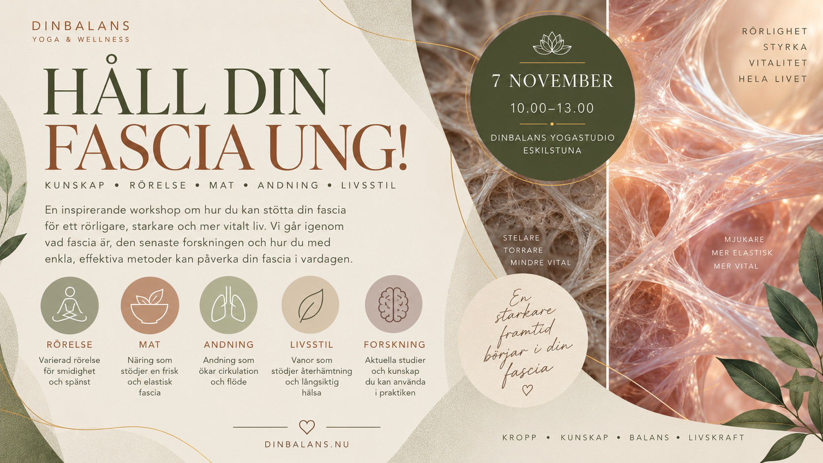 Workshop i eskilstuna Fascia och rörlighet